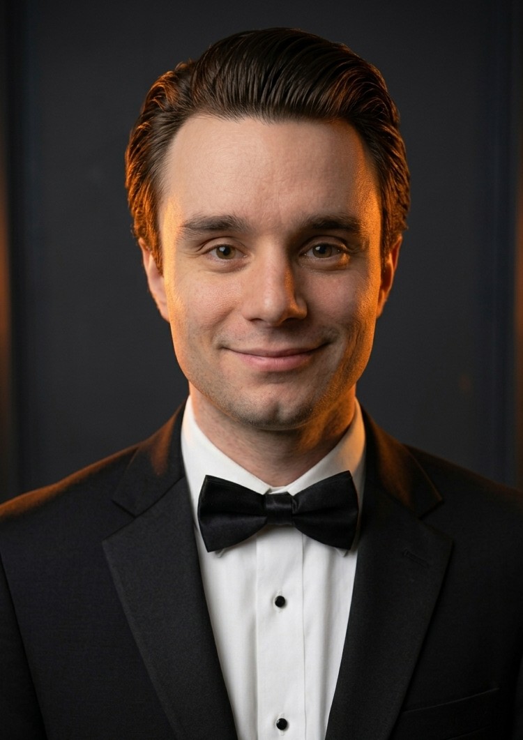 Dylan Koerner headshot, composer and conductor